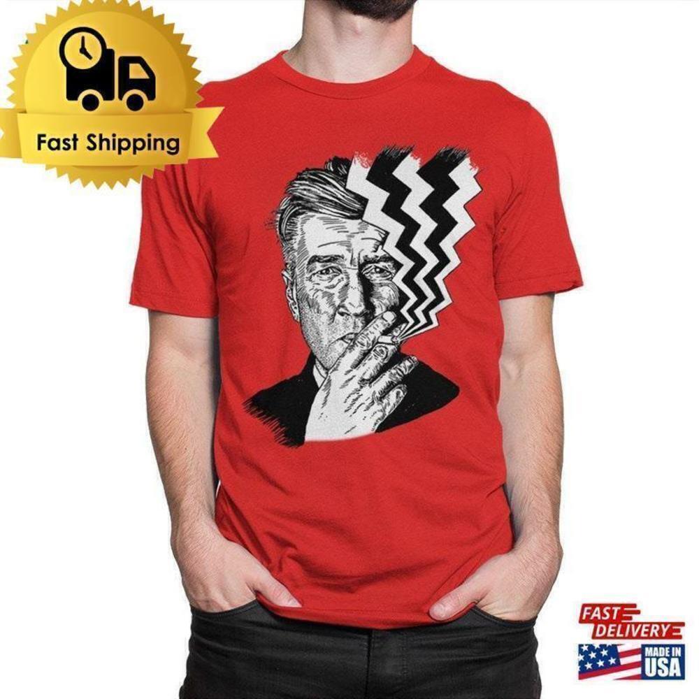 David Lynch Twin Peaks Surreal Retro TV Series Fan Art T-Shirt